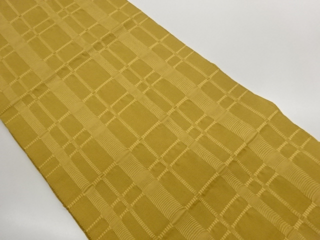 JAPANESE KIMONO / NAGOYA OBI / WOVEN ABSTRACT GRID