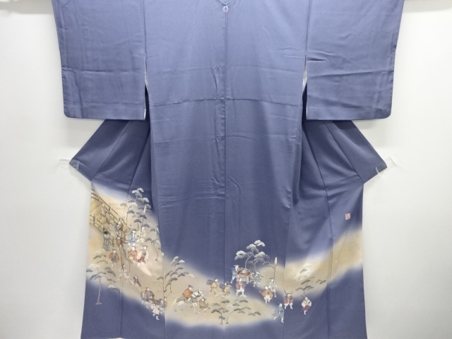 JAPANESE KIMONO / IRO-TOMESODE / PEOPLE IN THE PAST / ONE CREST 