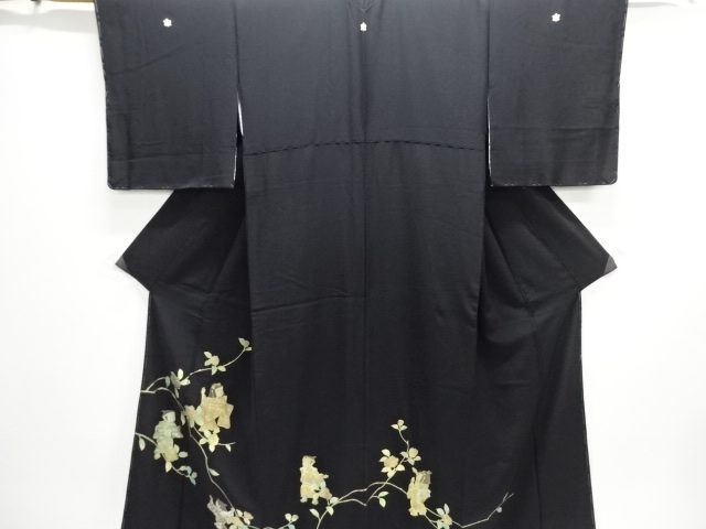 JAPANESE KIMONO / UNUSED TOMESODE / KIDS & CAMELLIA
