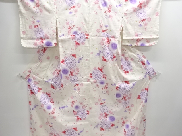 JAPANESE KIMONO / YUKATA / KIKU & GOLDFISH