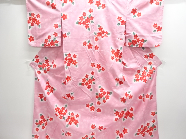 JAPANESE KIMONO / YUKATA / COTTON / SAKURA