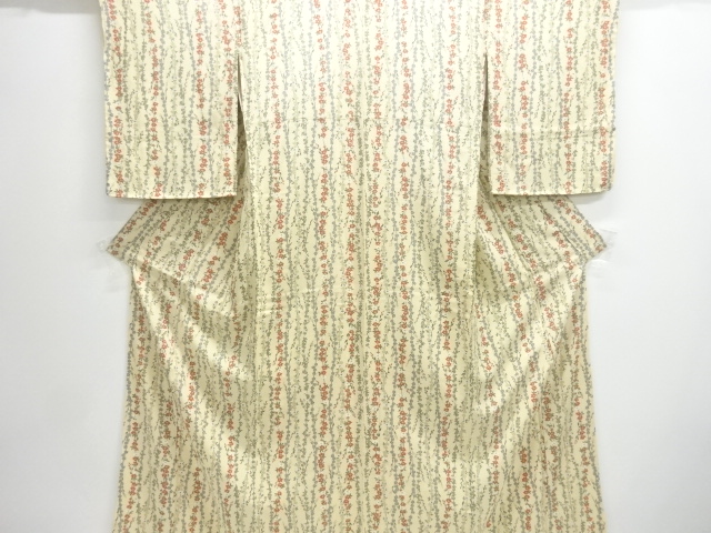 JAPANESE KIMONO / UNUSED KOMON / FLOWER 