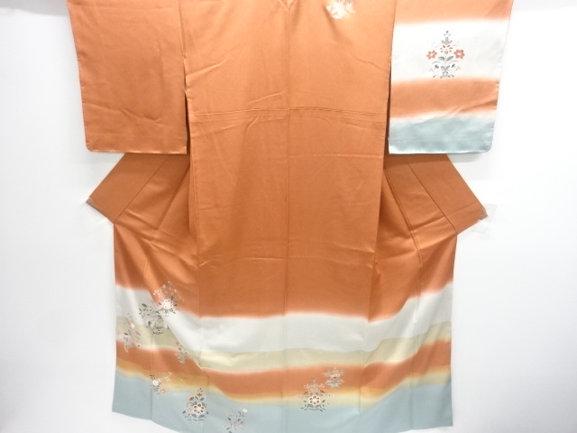 JAPANESE KIMONO / HOMONGI / KINTOSHI / BIRD & FLOWER 