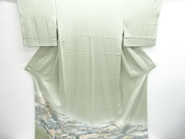 JAPANESE KIMONO / IRO-TOMESODE / THREE PINE / PLUM CREST MOTIFS THE YA