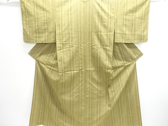 JAPANESE KIMONO / HITEO TSUMUGI / WOVEN STRIPE 