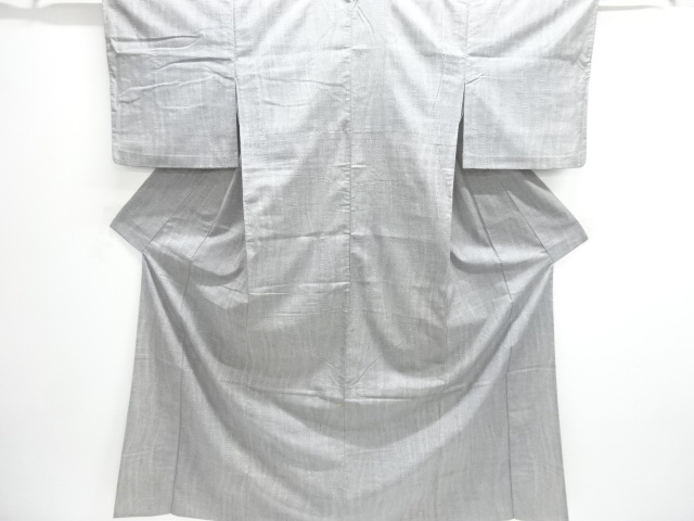 JAPANESE KIMONO / ANTIQUE YORO-KE STRIPE PATTERN WOVEN TSUMUGI HITOE K