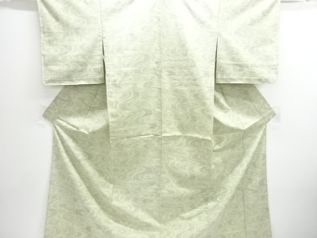 JAPANESE KIMONO / ANTIQUE HITOE TSUMUGI / WOVEN STREAM WATER