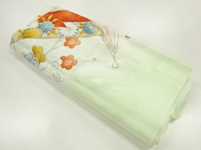 JAPANESE KIMONO / ARAIHARI FOR KIMONO / EMBROIDERY / FLOWER