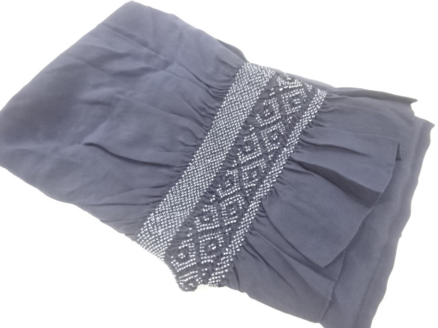 JAPANESE HEKO OBI / FOR MEN / SHIBORI / RHOMBUS