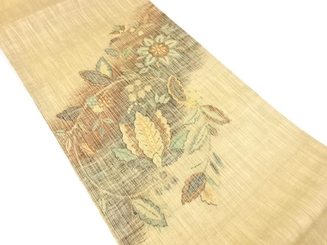 着物・帯 ] - 袋帯 未使用品 渡文製 唐花模様織り出し袋帯宗 sou::お 