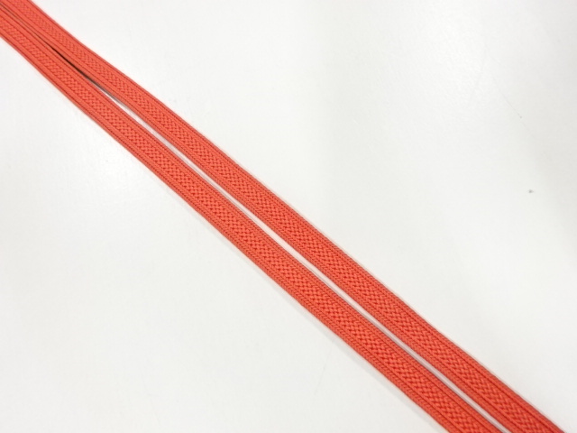 JAPANESE KIMONO / ANTIQUE HAND-TIED SANBUHIMO CORD FOR OBIDOME (SASH CLIP) / SILK