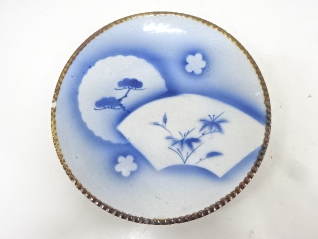 JAPANESE CERAMICS / KOIMARI / PLATE / BLUE & WHITE PORCELAIN