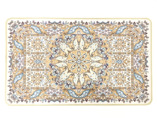 新品　岡重　OKAJIMA　洗える滑り止め付き　玄関マット（ベージュ）