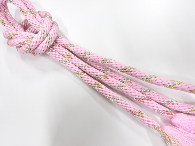 JAPANESE KIMONO / HANDTIED OBIJIME CORD
