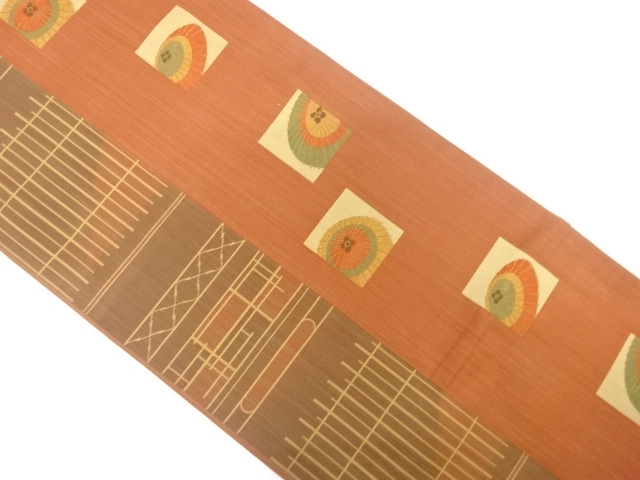 JAPANESE FUKURO OBI / WOVEN BANGASA UMBRELLA