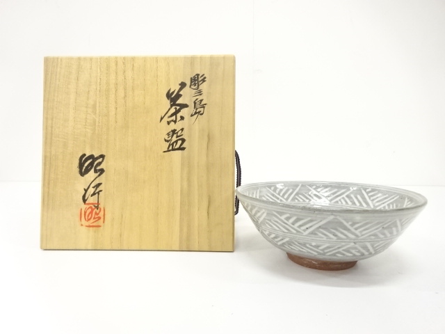 JAPANESE TEA CEREMONY / MISHIMA TEA BOWL CHAWAN / ARTISAN WORK