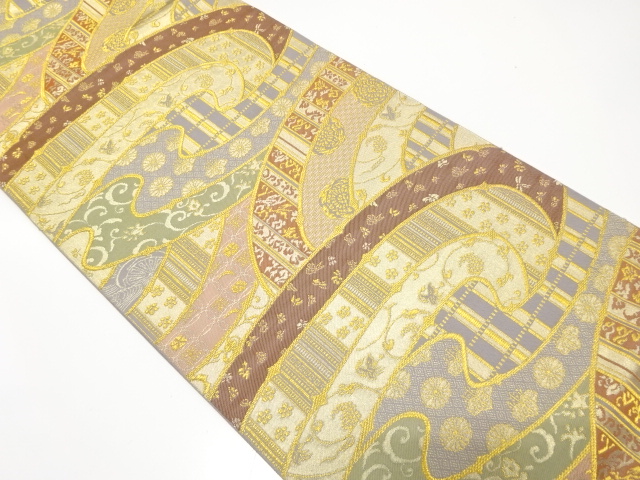 JAPANESE FUKURO OBI / WOVEN STREAM
