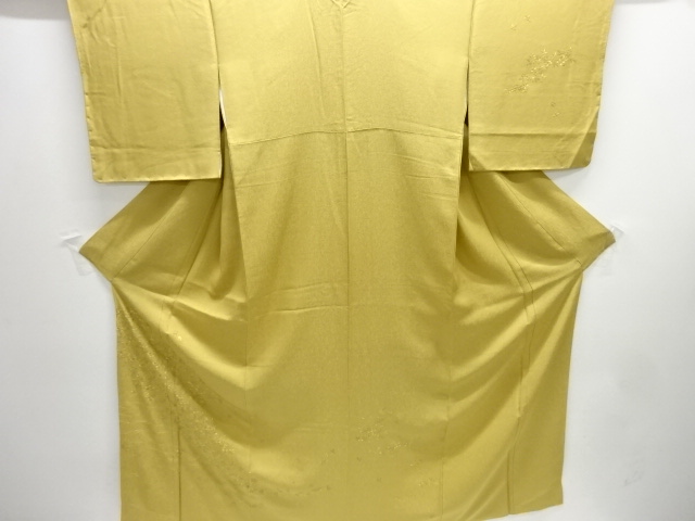 JAPANESE KIMONO / TSUKESAGE IROMUJI / EMBROIDERY / FLOWER