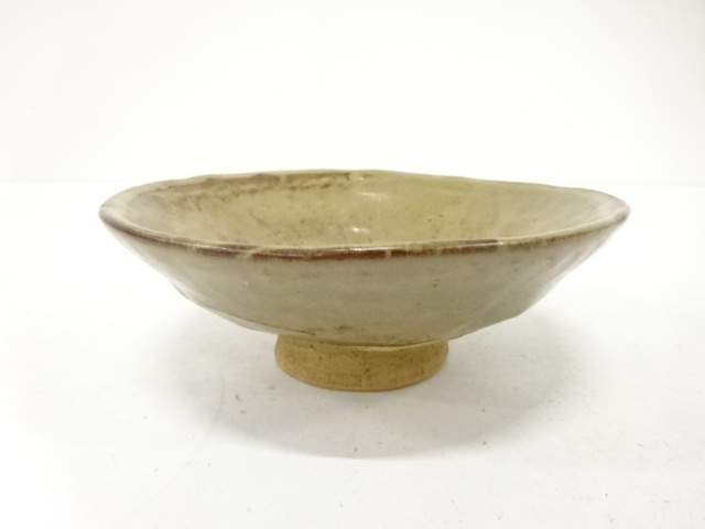 作家物　灰釉　茶碗