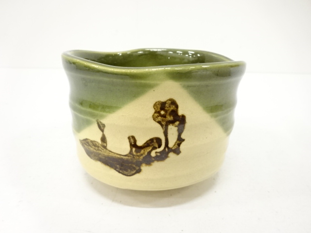 JAPANESE TEA CEREMONY / ORIBE TEA CHAWAN / ARTISAN WORK