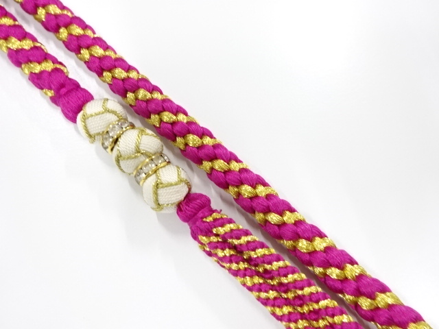 JAPANESE KIMONO / HAND-TIED OBIJIME CORD FOR FURIOSDE 