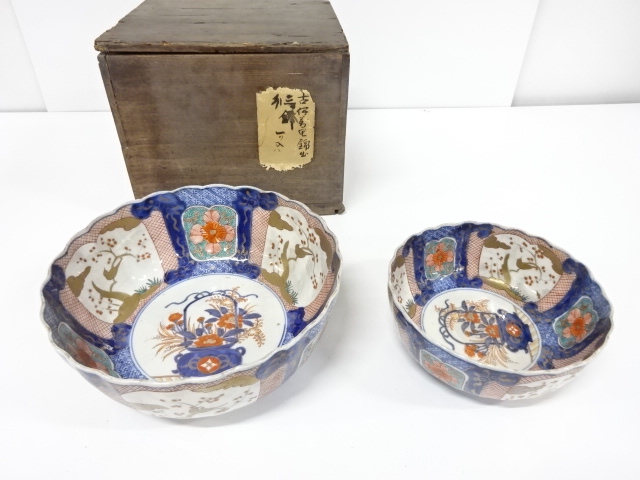 Ko-Imari, large bowl, some-sketched, 2pcs.