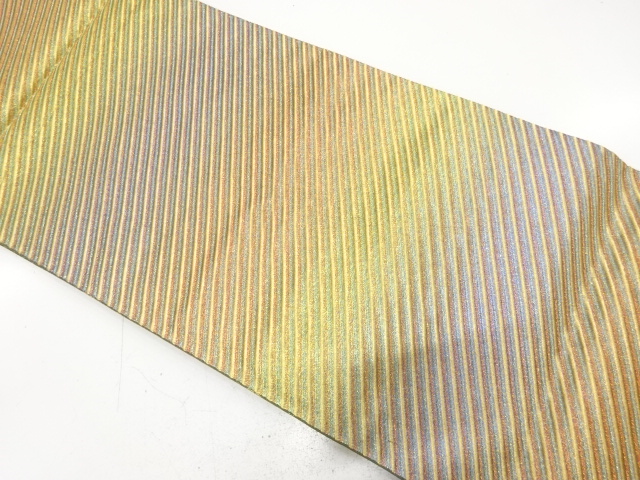 JAPANESE FUKURO OBI FOR FURISODE / WOVEN DIAGONAL STRIPE