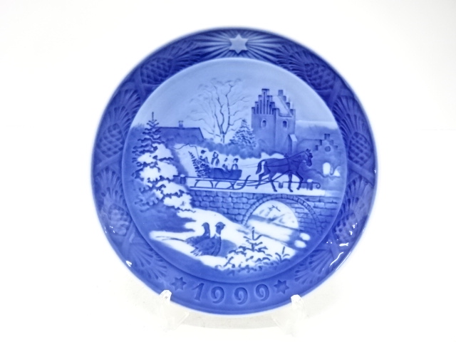 ROYAL COPENHAGEN　ロイヤルコペンハーゲン　「The Sleigh Ride」　イヤープレート(1999年)　洋食器
