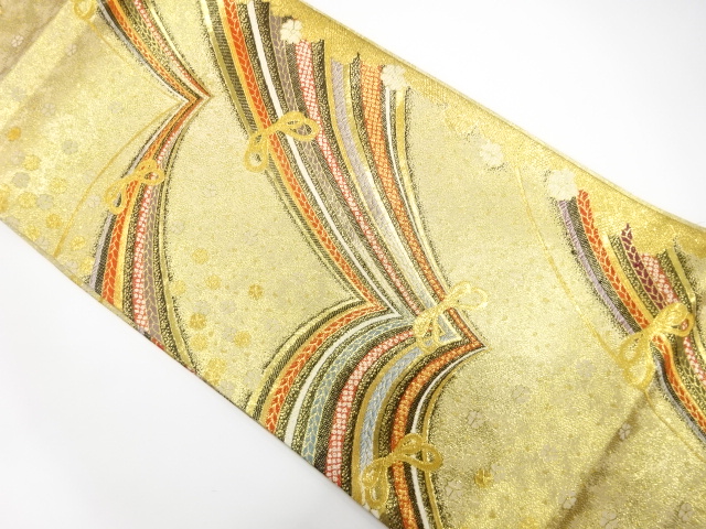 JAPANESE FUKURO OBI FOR FURISODE / WOVEN SAKURA