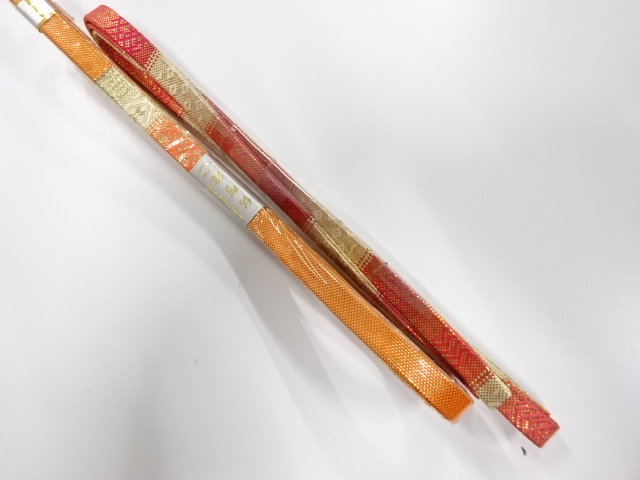 未使用品　正絹　佐賀錦　帯締め　2本セット