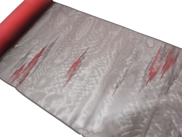 アンティーク　紗　霞模様織り出し　コート地反物