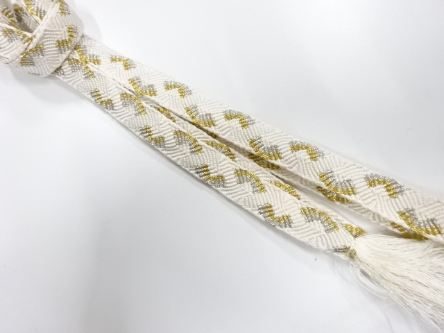 正絹　手組帯締め