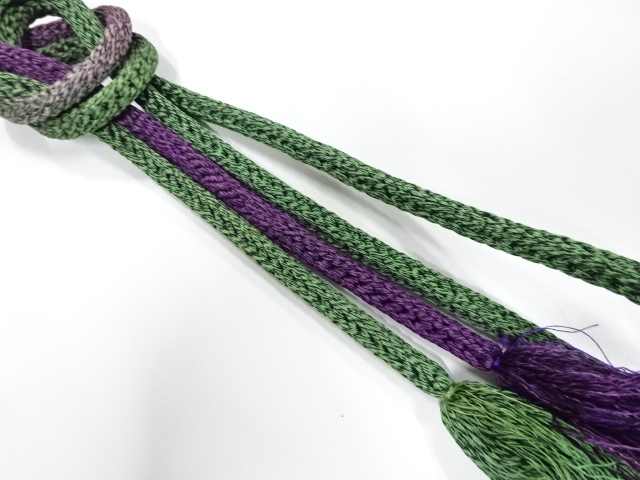 正絹　手組帯締め