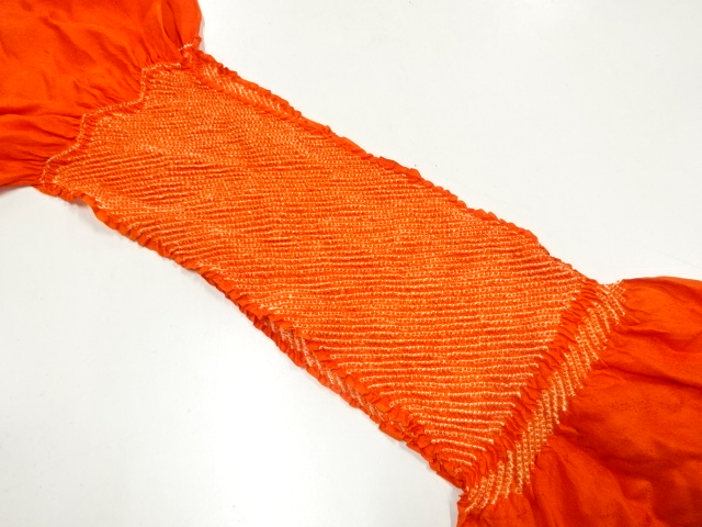 正絹　絞り　帯揚げ