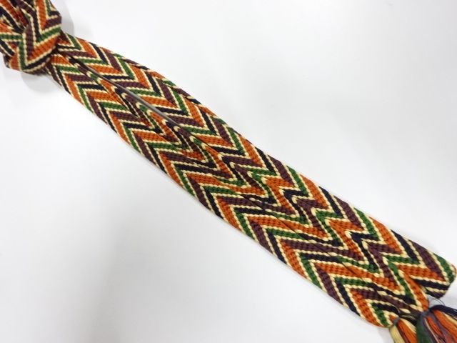 正絹　手組帯締め