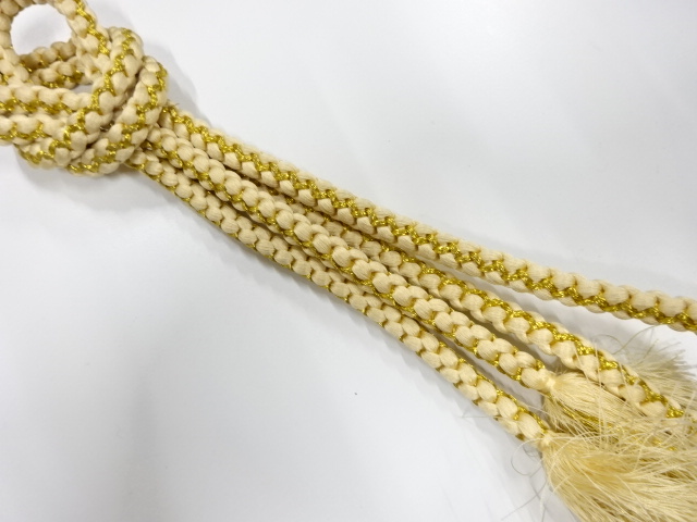 正絹　手組帯締め