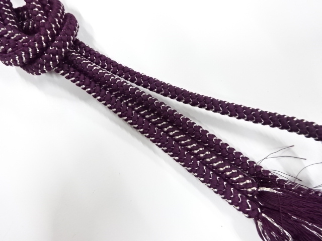 正絹　手組帯締め