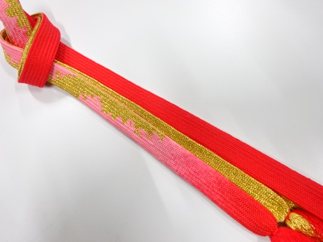 正絹　手組帯締め