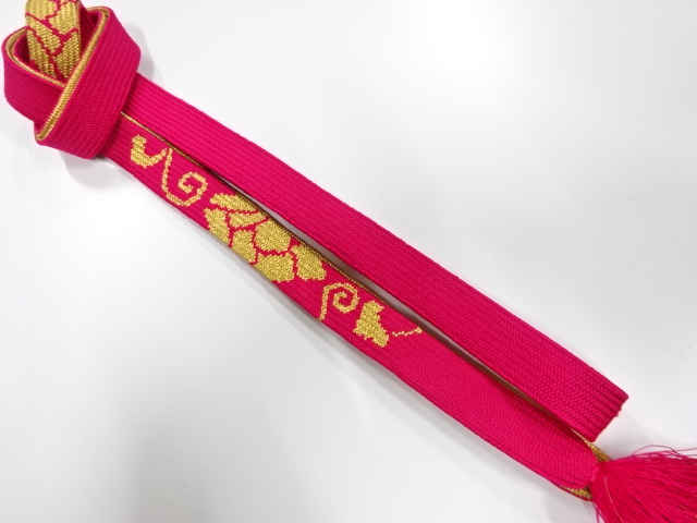 正絹　手組帯締め