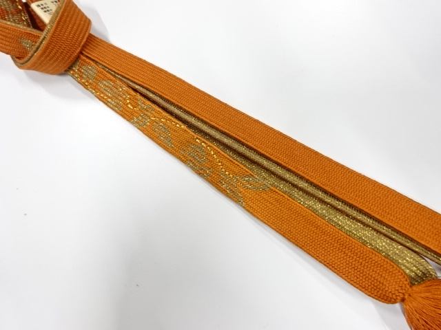 未使用品　正絹　手組帯締め