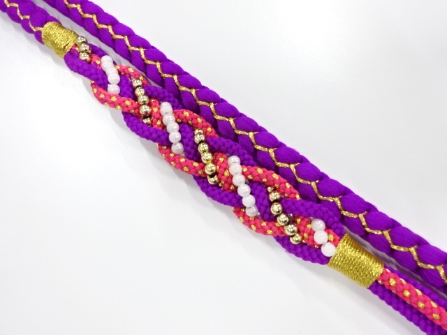 JAPANESE KIMONO / OBIJIME CORD FOR FURISODE 