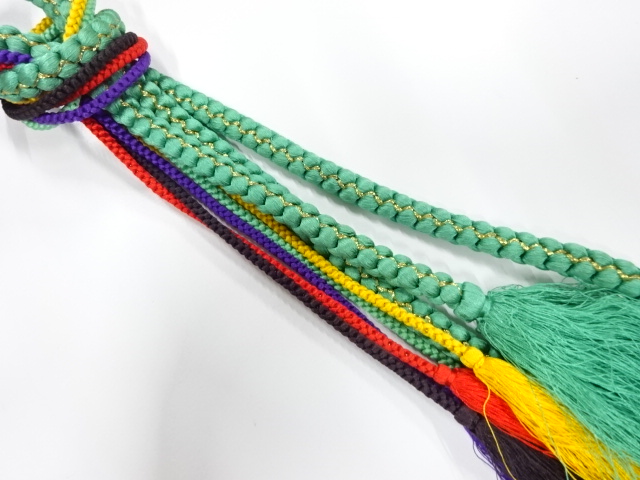 正絹　手組帯締め