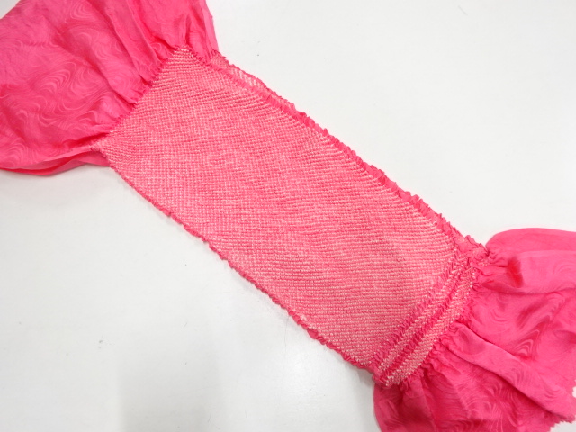 正絹　絞り　帯揚げ