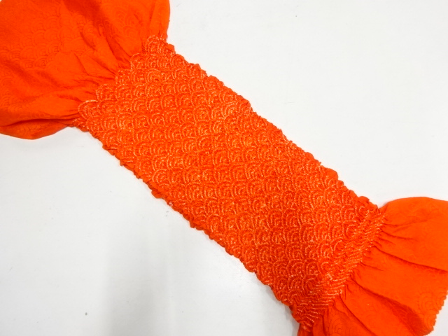 正絹　絞り　帯揚げ