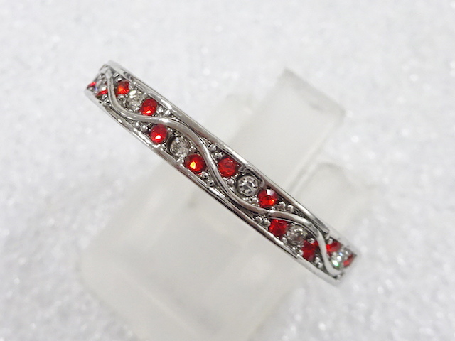 JAPANESE KIMONO / ANTIQUE COLORED STONE RING (SIZE 19)