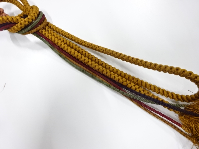 正絹　手組帯締め