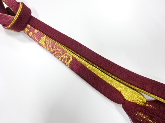 正絹　手組帯締め