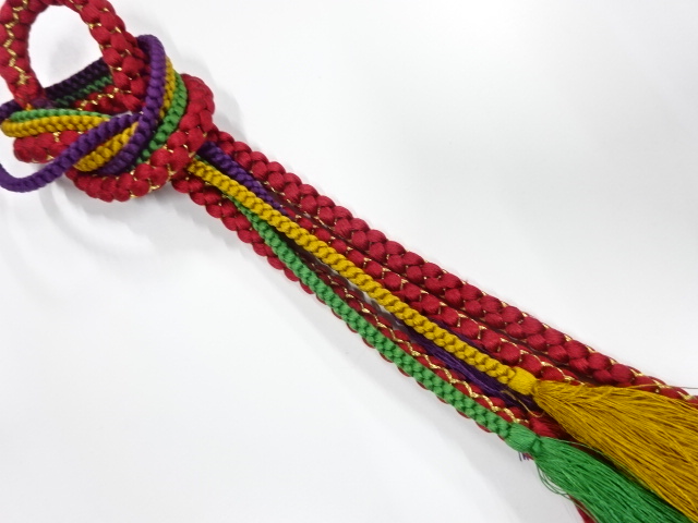 正絹　手組帯締め