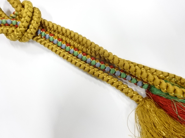 正絹　手組帯締め