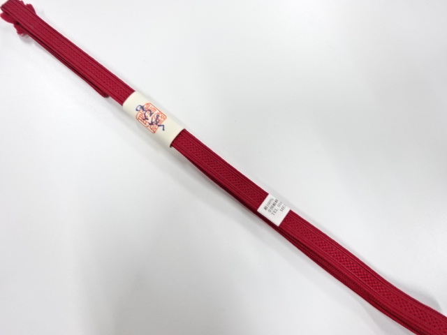 未使用品　正絹　帯留め用　手組三分紐